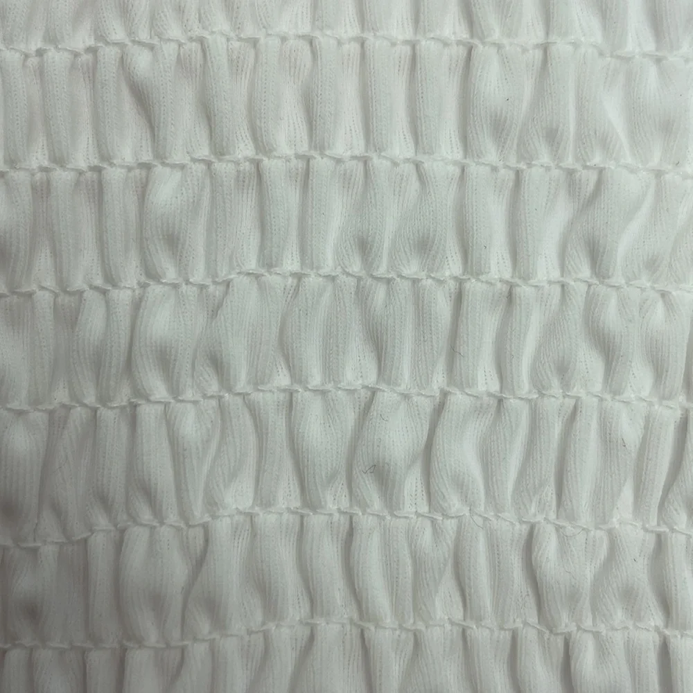 Cabana Del Sol White Smocked Bikini Bottoms Size Large - Picture 8 of 9